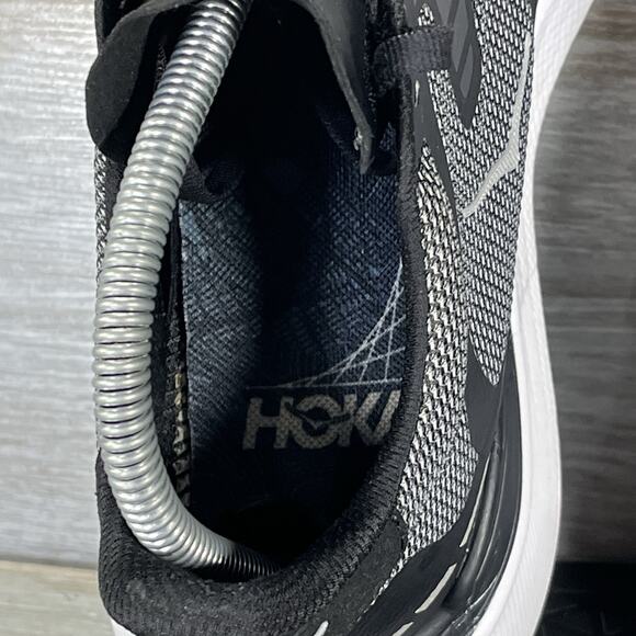 HOKA ONE ONE Woman’s Transport X Black White Running Shoes Size 9 - Picture 7 of 10